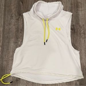 UnderArmour Women’s White Sleeveless Hoodie